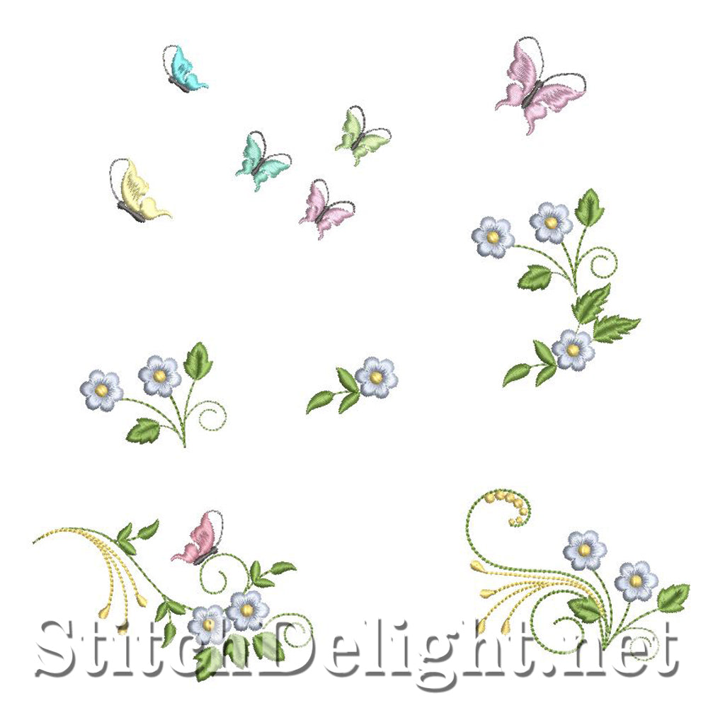 SDS0821 Sierlijke bloemen 2