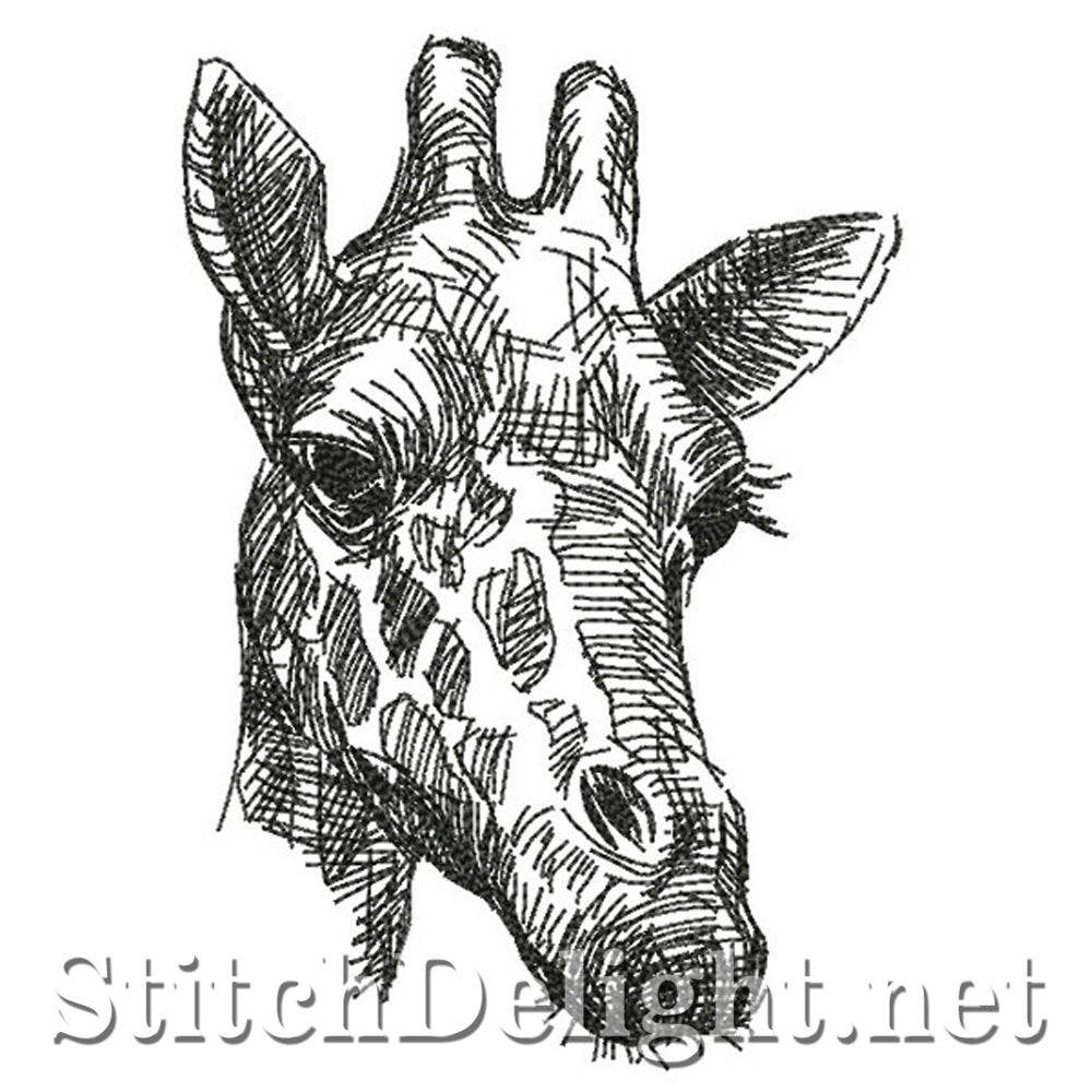 SDS0749 Pencil Sketch Giraffe
