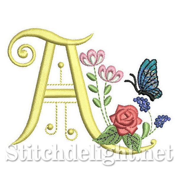 SDS0294 Deco Floral Lettertype