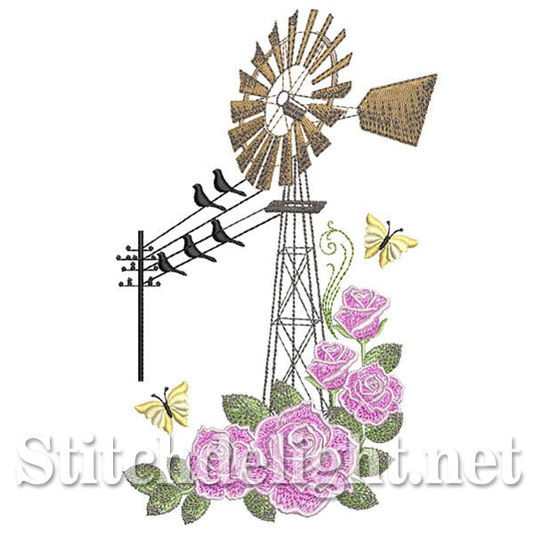 SDS0642 Rose Windmill