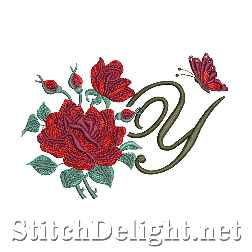 SDS1654 Beautiful Rose Font Y