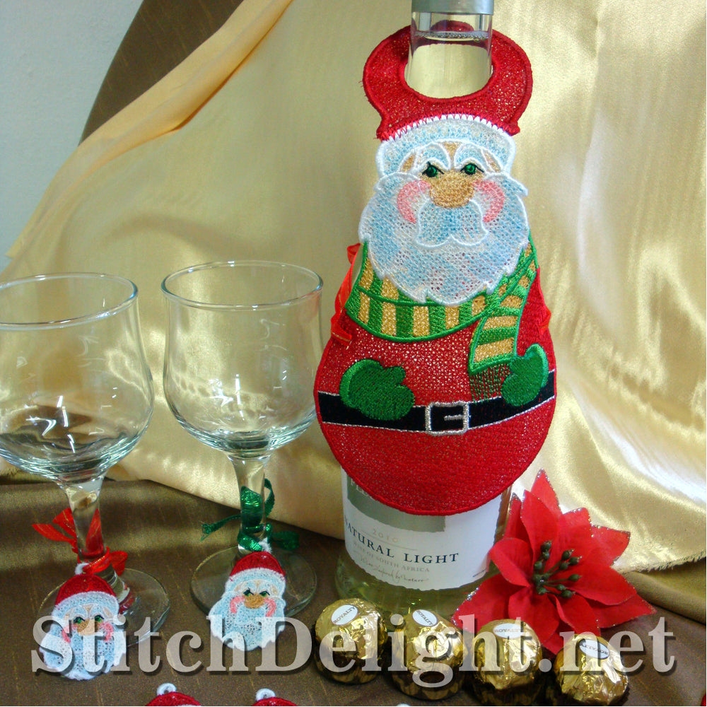 SD1055 Santa Bottle Apron