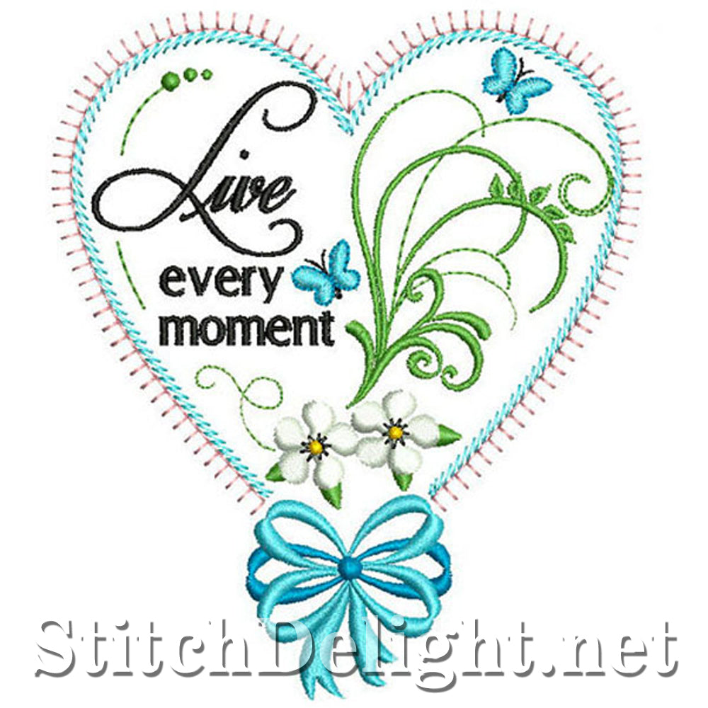 SDS0325 Live Every Moment Heart