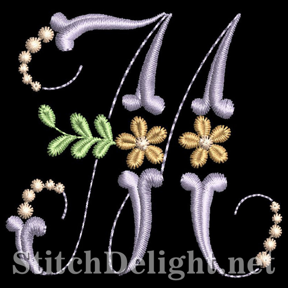 SDS0790 Dainty Floral lettertype M