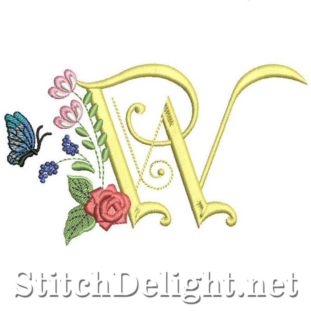 SDS0317 Deco Floral Lettertype W