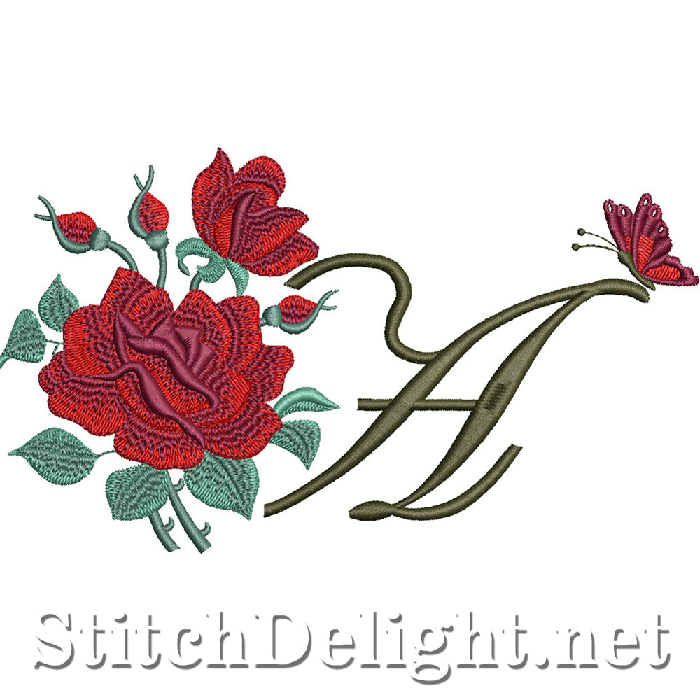 SDS1654 Beautiful Rose Font A