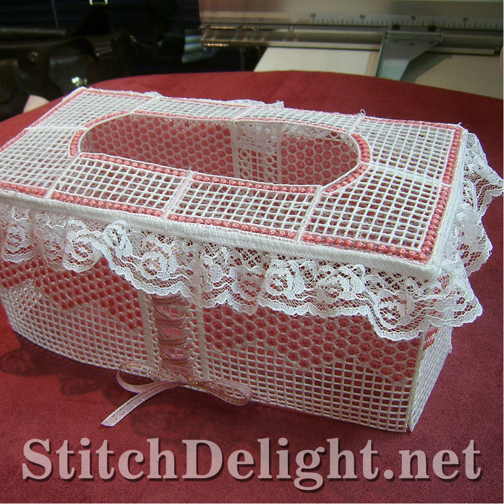 SD0502 Tissue Box In Lace