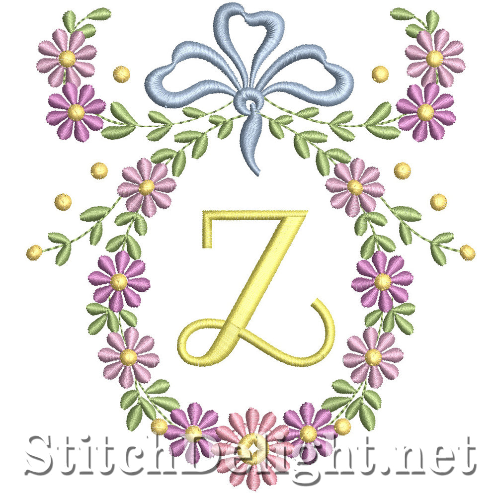 SDS1245 Wispy Floral Font Z