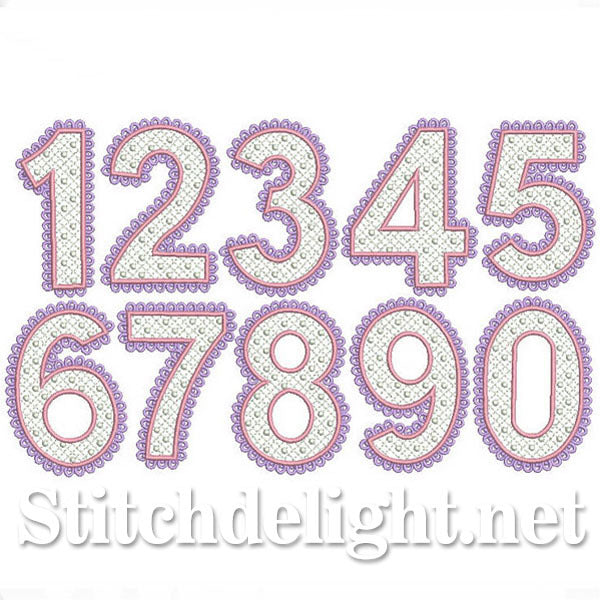 SDS0258 Lace Font Numbers