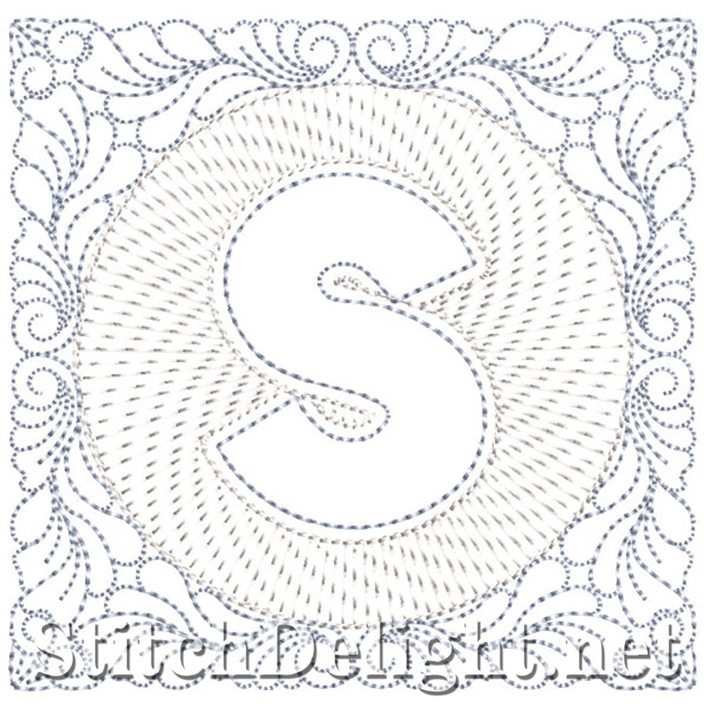 SDS1185 Quilters Block Font S