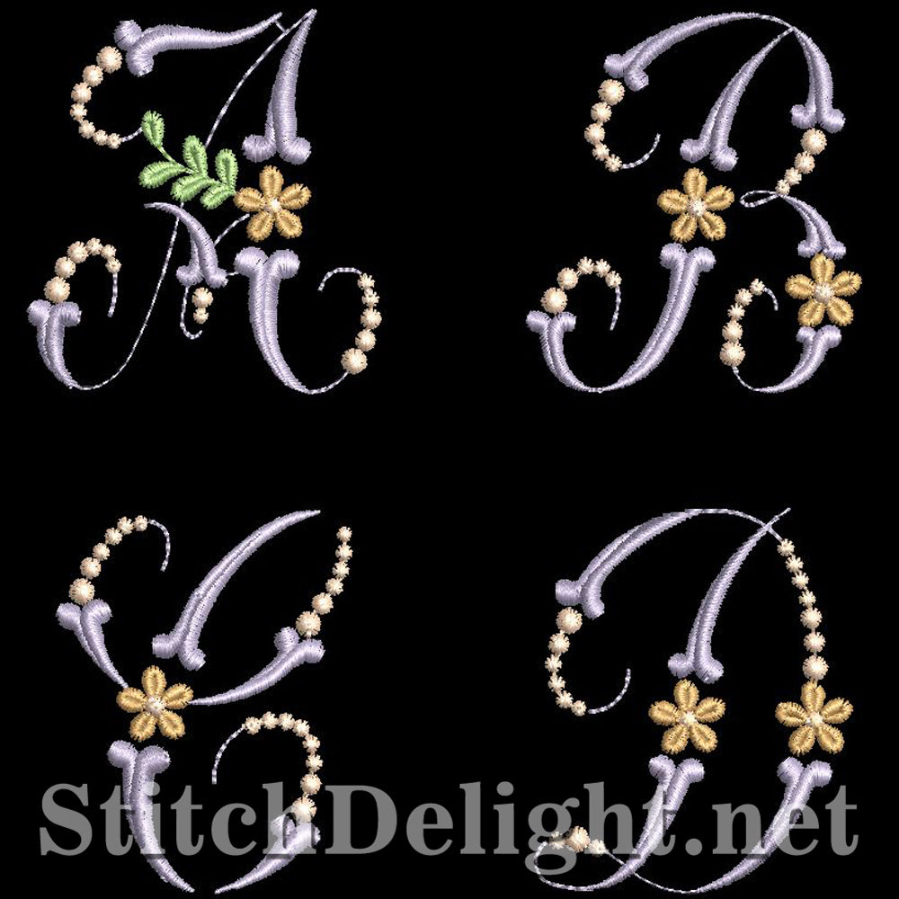 SDS0790 Dainty Floral Font
