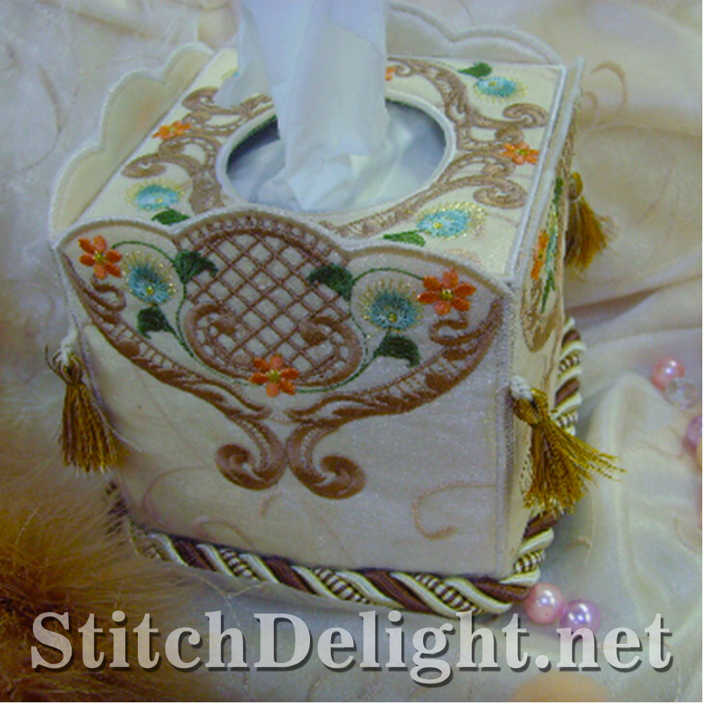AE057 Glorious Heirloom Tissue Box Cover