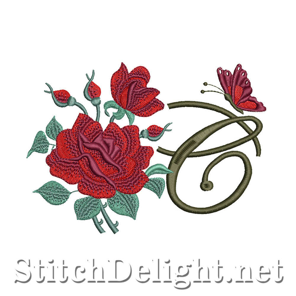SDS1654 Beautiful Rose Font C