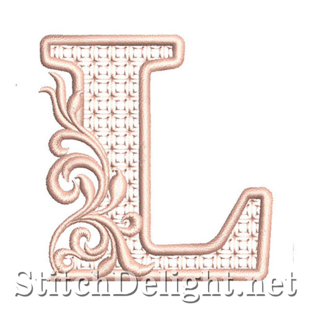 The Letter L In Fancy Writing