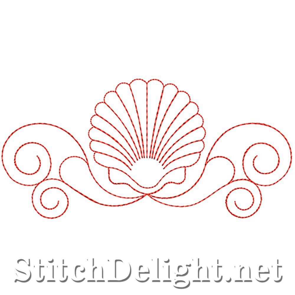 SDS1186 Shell Quilt Design Simple