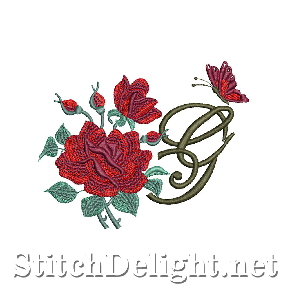 SDS1654 Beautiful Rose Font G
