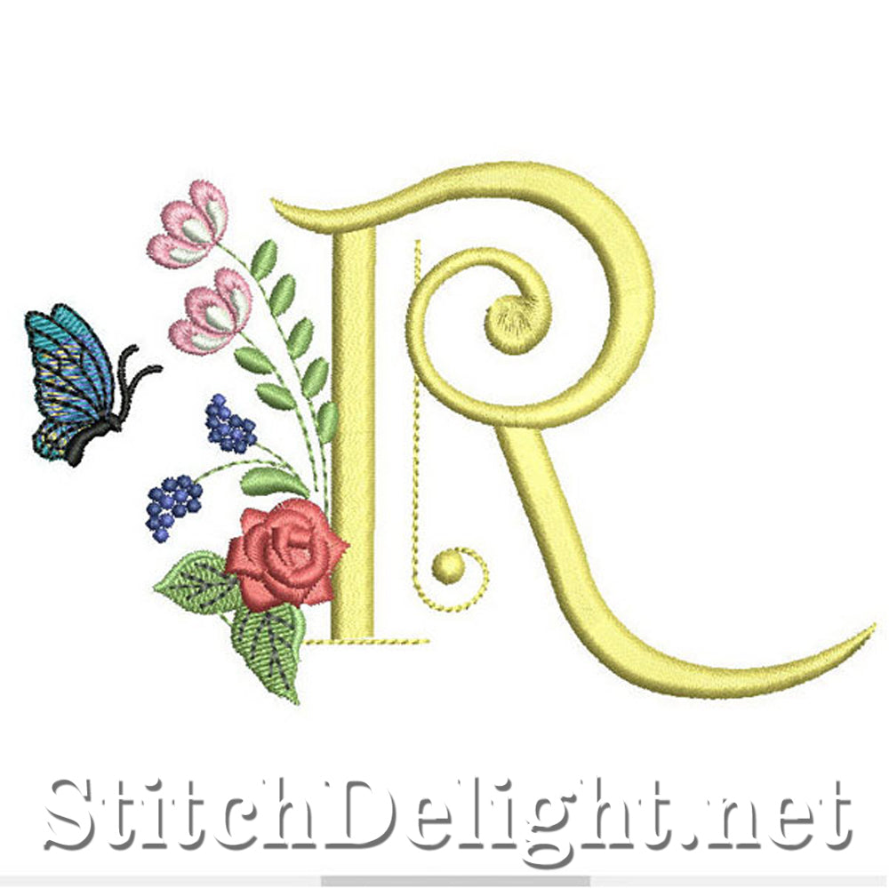 SDS0312 Deco Floral Lettertype R