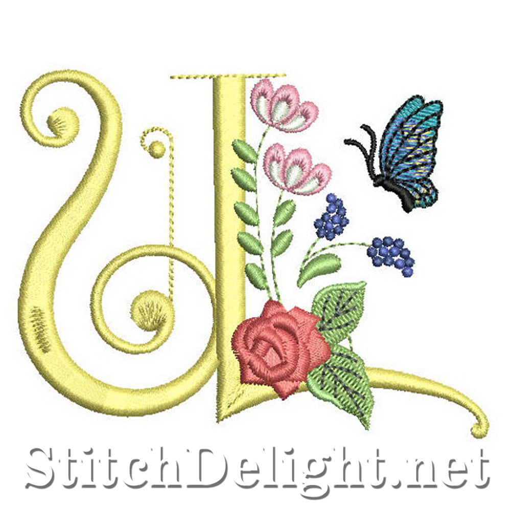SDS0315 Deco Floral Font U