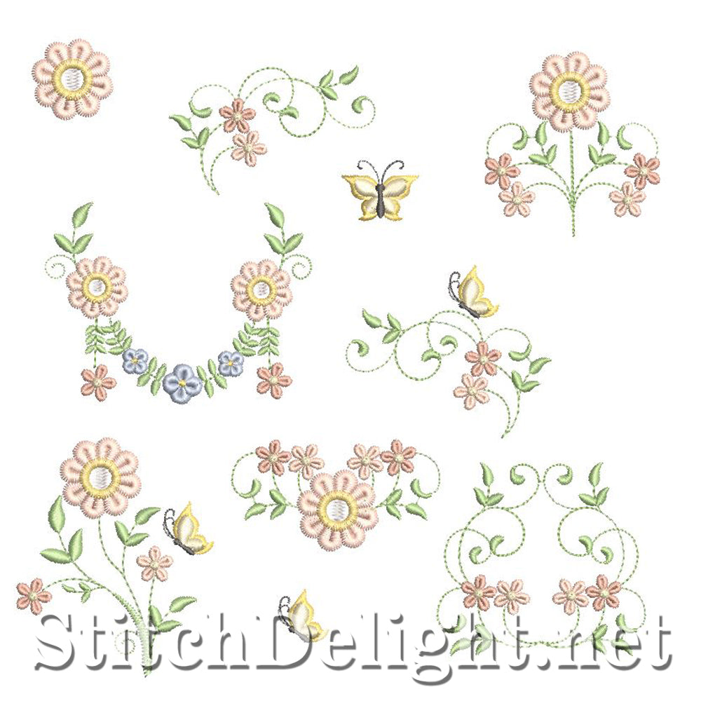SDS0922 Sierlijke bloemen 30