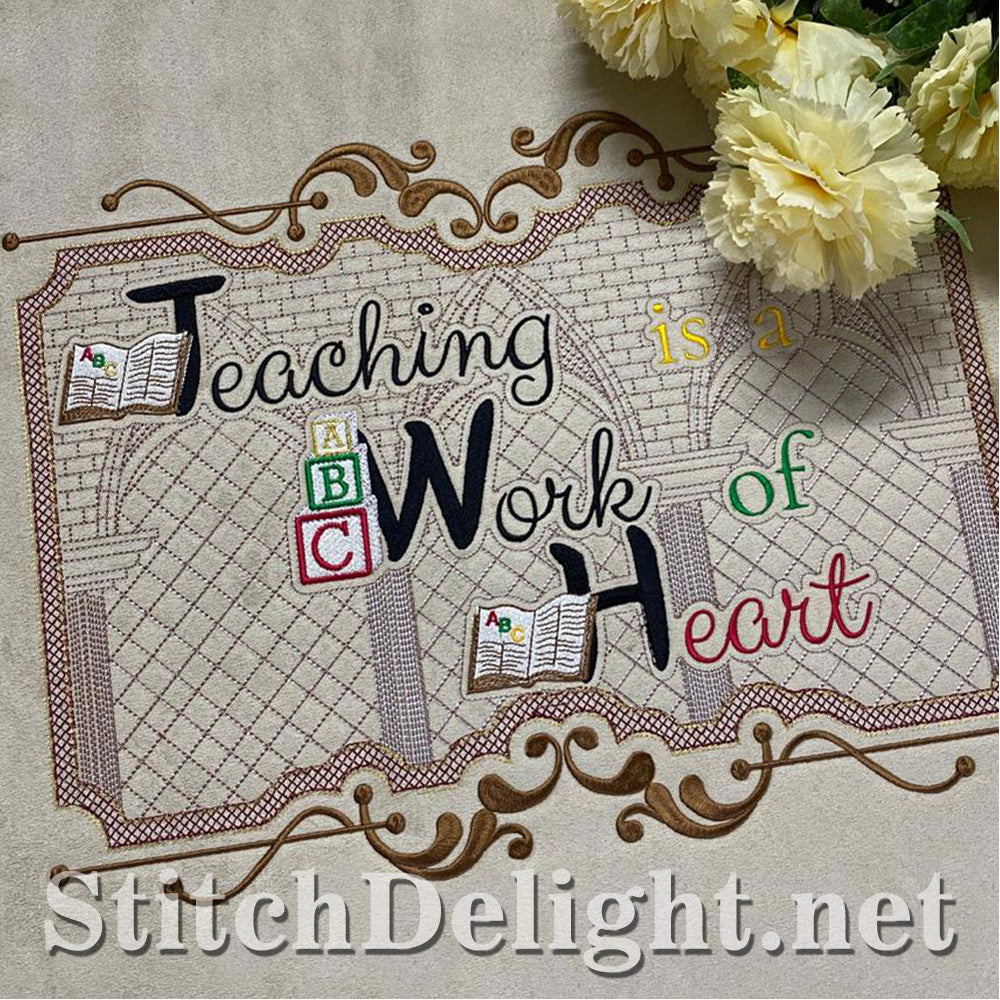 HOE0087 Teacher at Heart Quote