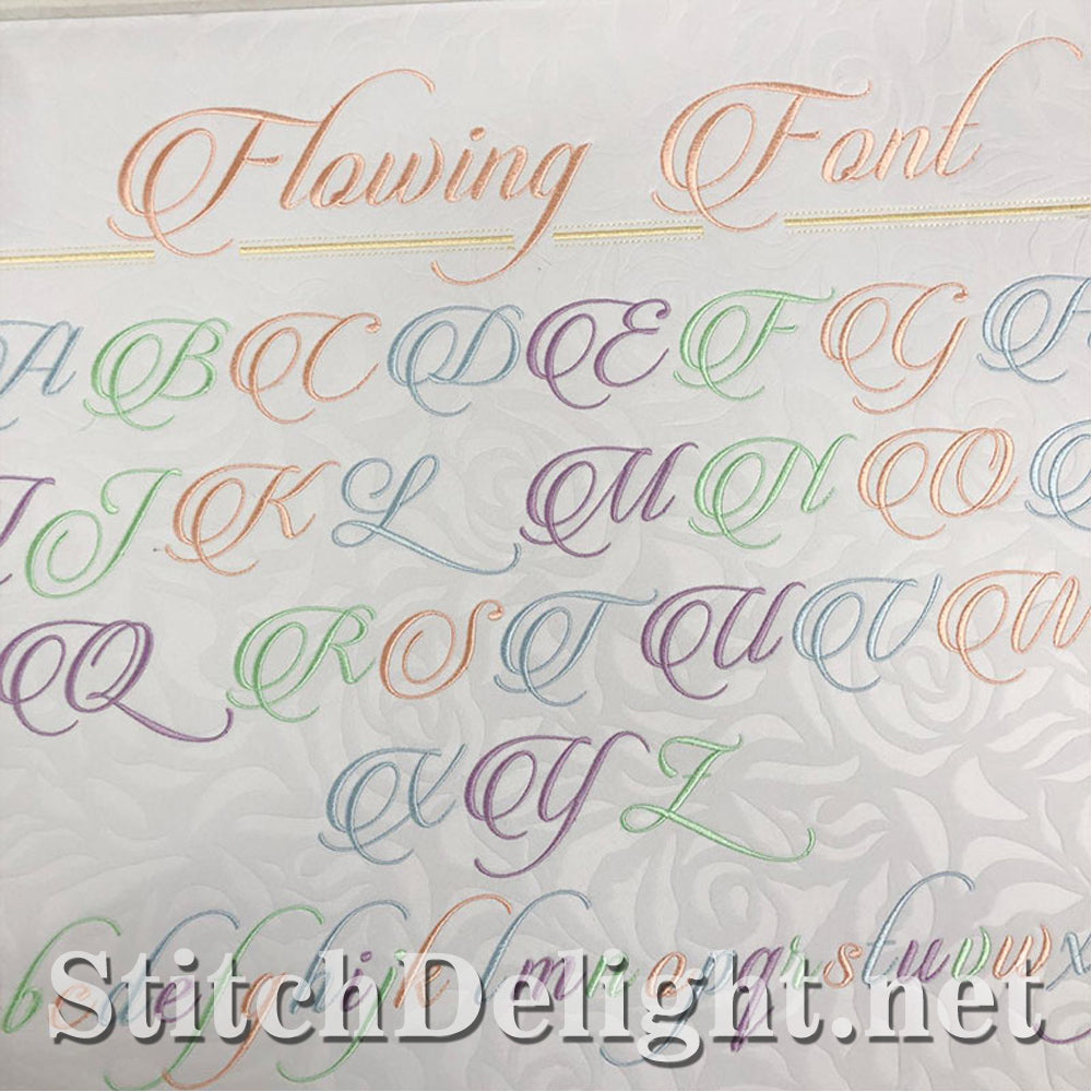 SDS1507 Flowing Font