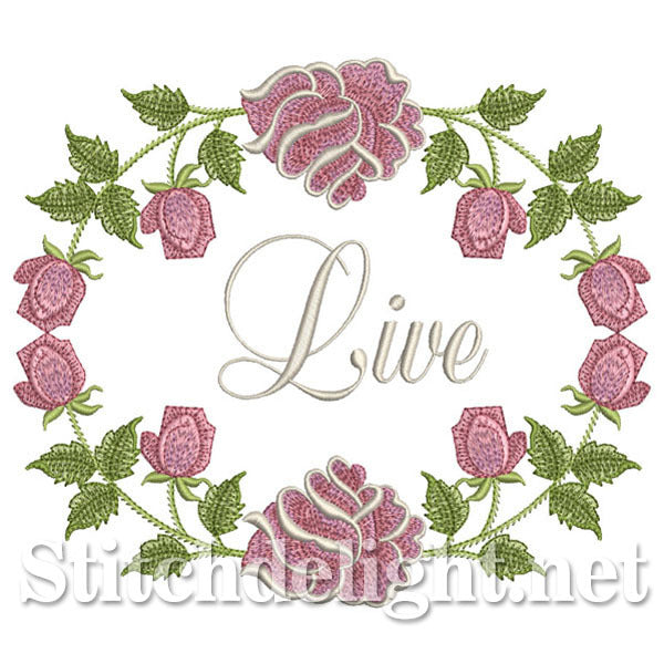SDS0692 Live Love Laugh Roses