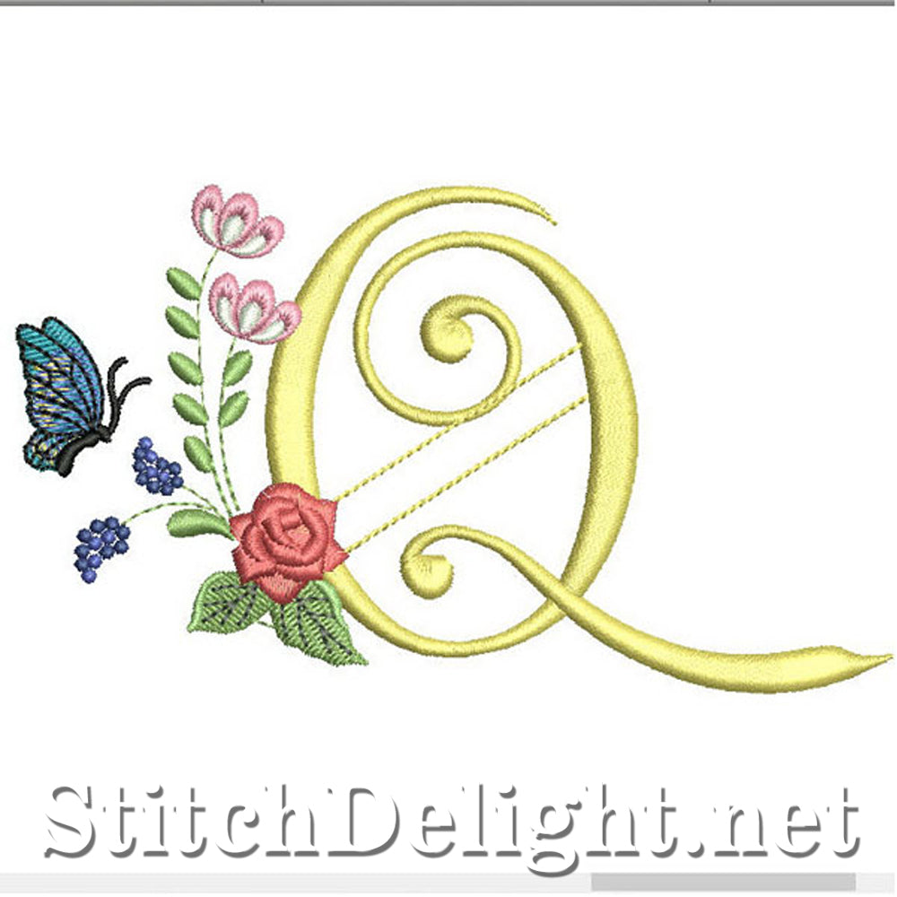 SDS0311 Deco Floral Lettertype Q