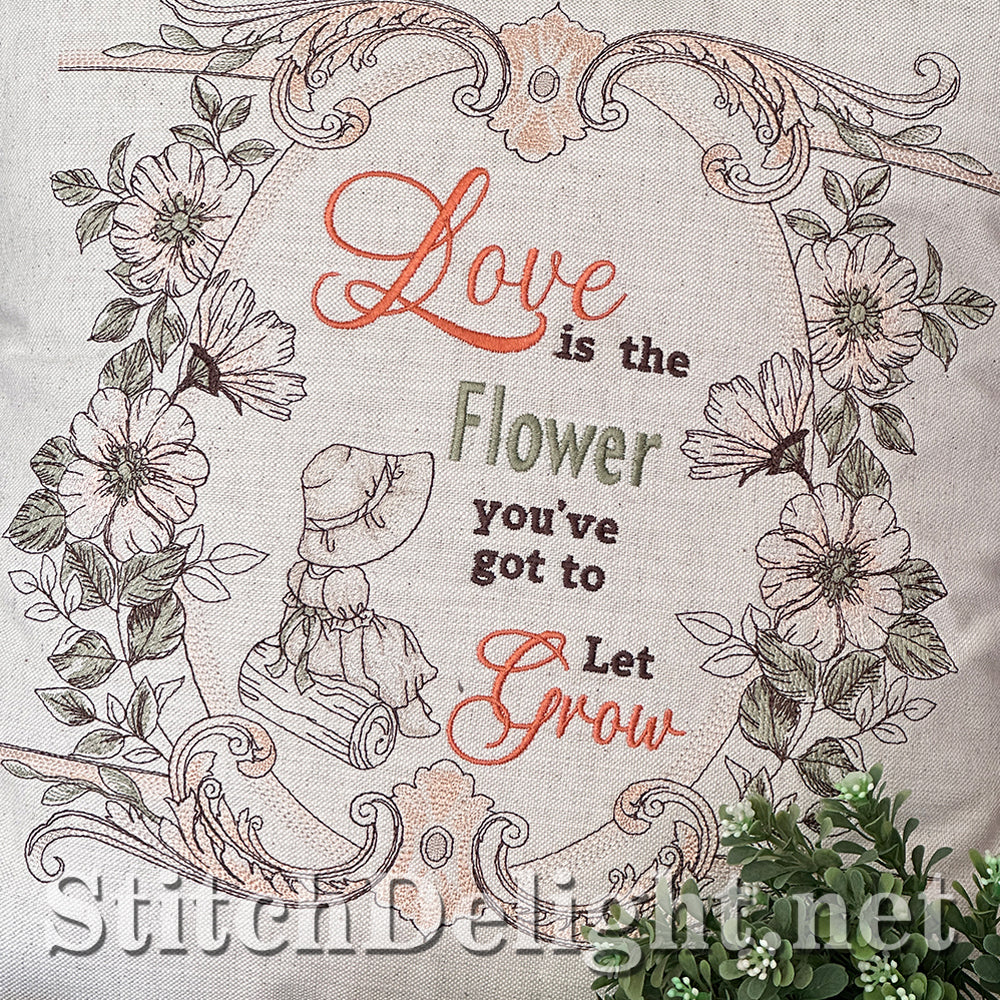 SDS4228 Vintage Floral Quote