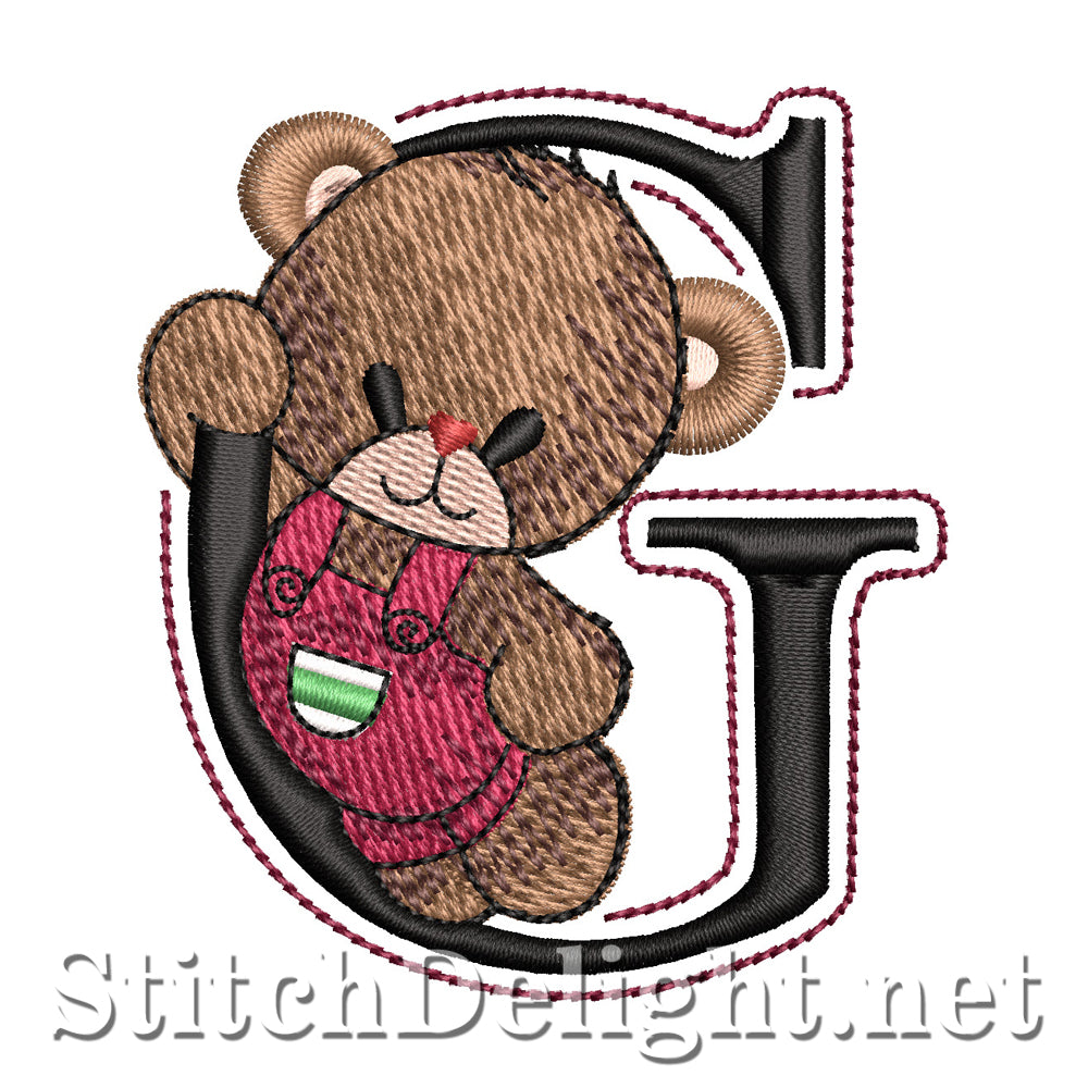 SDS5418 Teddy Bear Font G