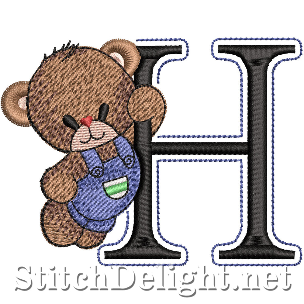 SDS5418 Teddy Bear Font H