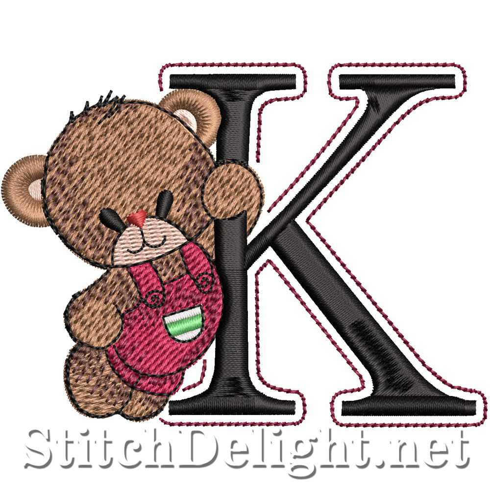 SDS5418 Teddy Bear Font K