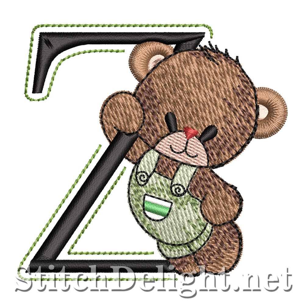 SDS5418 Teddy Bear Font Z