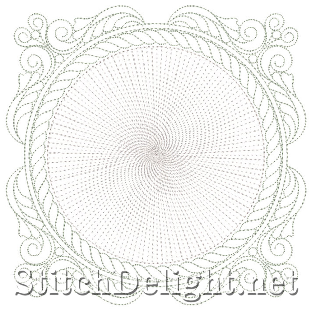 SDS5483 Quilted Scroll Circle Backing